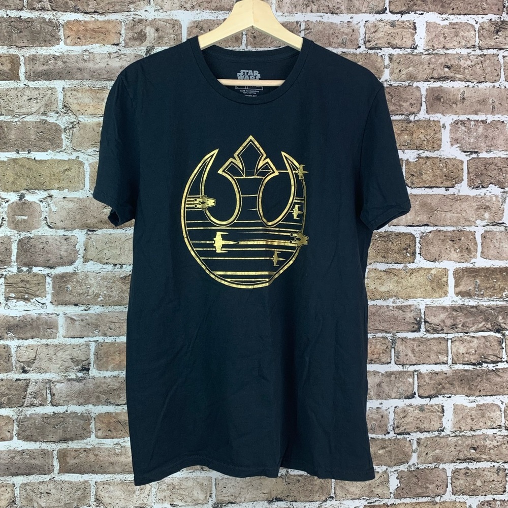 Star Wars Rebellion Mens T-Shirt Size Large Black